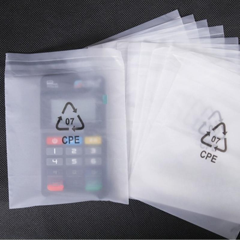 White Translucent Packaging Plastic Bag Remote Control Charger Dust Proof Film Sack Product Data Cable Storage CPE Frosted Self-adhesive Pouchs