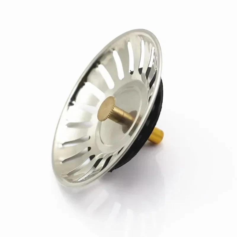 2PCS Kitchen Sink Strainer And Stopper Set Waste Plug Filter for Sink Drain Easy-Clean Tools for Kitchen Use