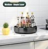 360° Rotating Spice Rack Organizer Seasoning Holder Kitchen Storage Multi-Function Tray Home Supplies for Bathroom Cabinets