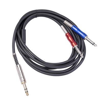 BLS0201-30 Stereo 6.35mm Erkek - Çift Mono 6.35mm Ses Kablosu, Uzunluk:3m