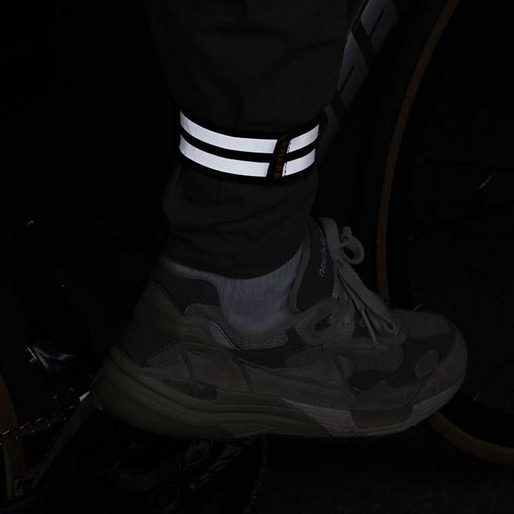 Anti-Roll Pants Band High Visibility Arms Band Cycling Trouser Strap Safety Cycling Trousers Strap for Outdoor Sports Jogging
