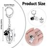 Dog Cat Ashes Dog Ashes Keepsake Paw Print Pet Urns Keyring Pet Urns Keychain  Cremation Jewelry