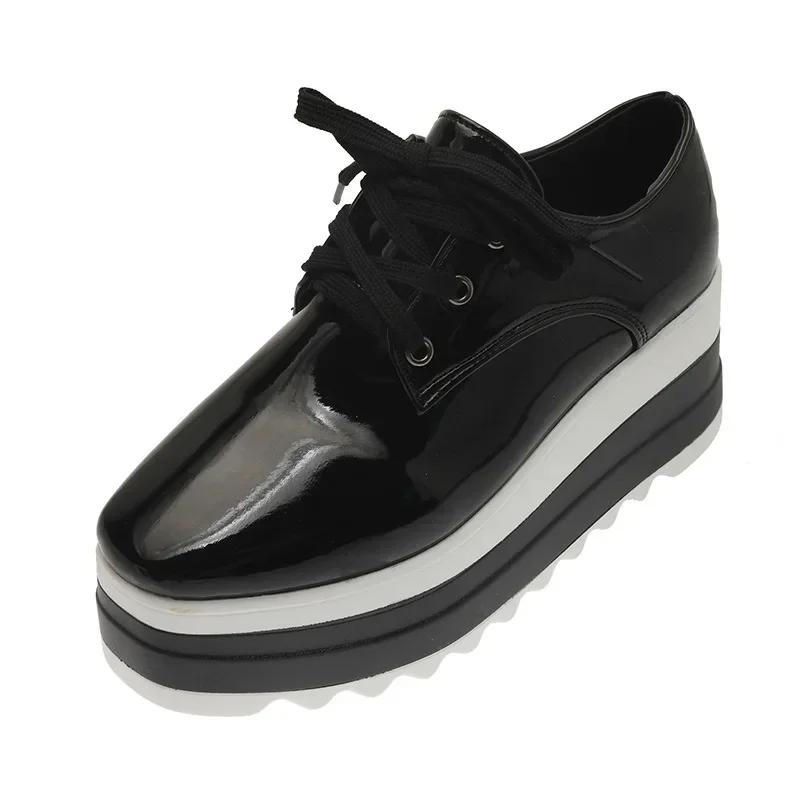 Fashion Luxury Women Sneakers Platform Shoes for Women Fashion Lace-Up Casual Shoes Comfortable Chunky Women Sports Shoes New