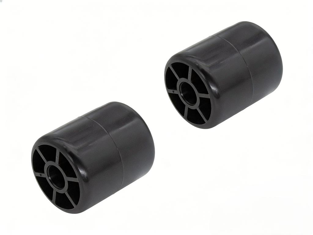 Deck Roller Set 2 Pcs M113955 for Lawn Mower Replacement 76.2mm Length 65mm Outer Diameter 17mm Shaft Diameter
