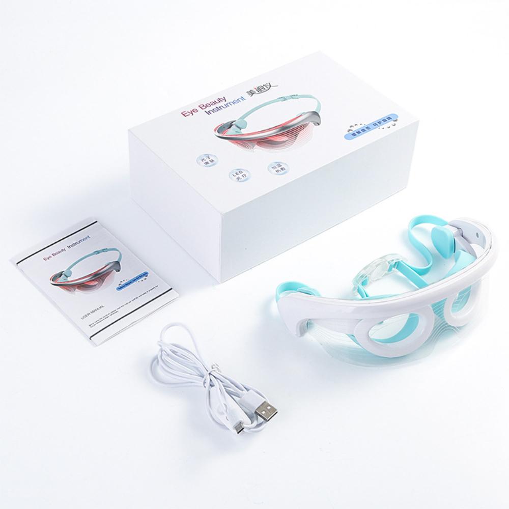 Eye Massager Hot Compress Vibration Eye Care Relax Eyes Massage Relieve Eye Fatigue Glasses Fatigue Pouch Anti Wrinkle Care
