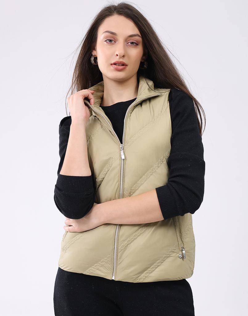 MONTE CARLO Women's Regular Fit Sleeveless Jacket