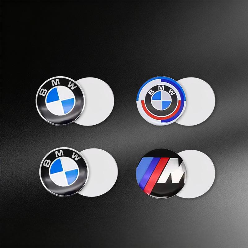 11mm 14mm Car Styling Remote Key Emblem Stickers Logo Decals For BMW E46 E90 F10 F30 G20 X1 X3 X5 M Performance 50th Anniversary