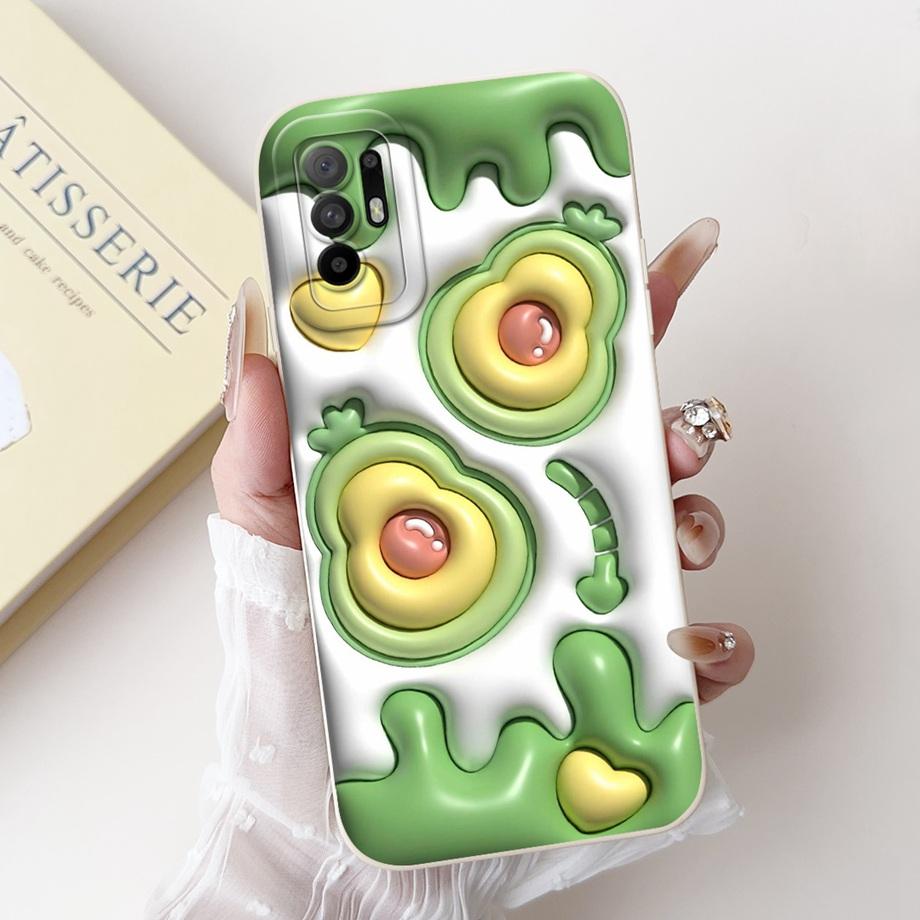 Funda For Oppo A94 5G CPH2211 Case Capa Soft Matte Silicone Bumper Cartoon Animals For OppoA94 A 94 Back Cover Camera Protected