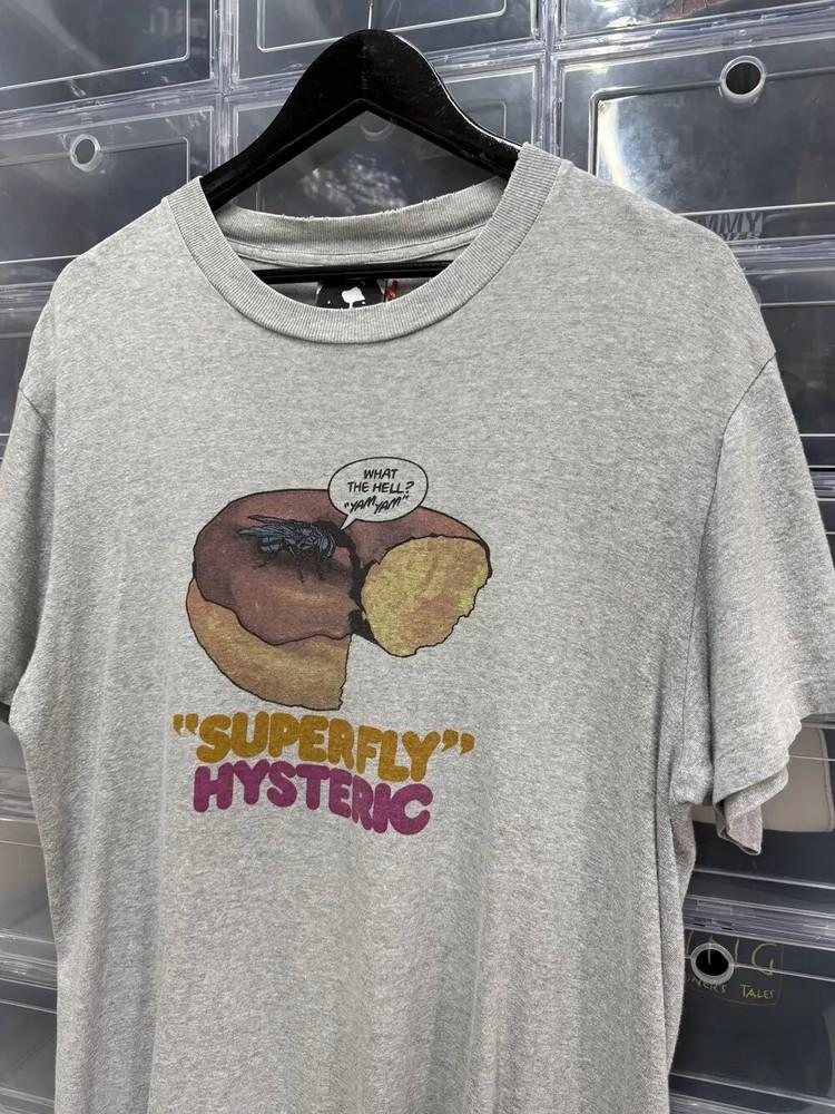 Vtg style Hysteric Glamour Superfly short sleeve sport grey color shirt KV35915 Unisex T-Shirt M