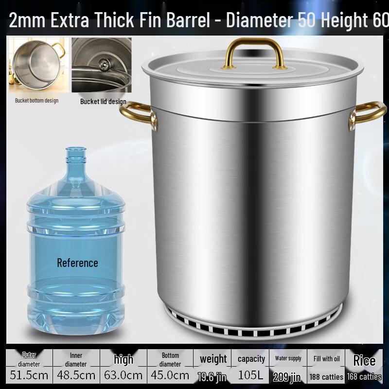 Youde 304 SS Commercial Gas-Saving Finned Pot