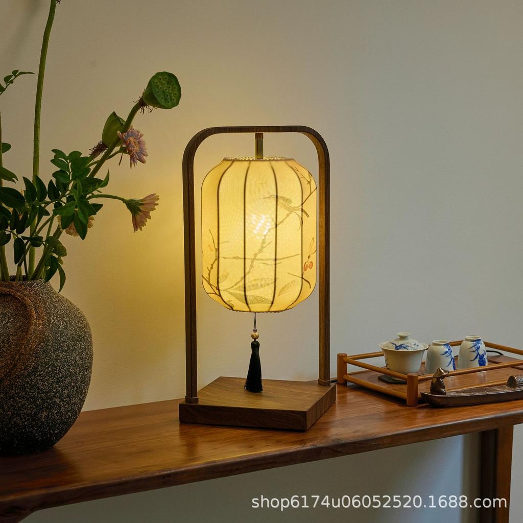 2026 Chinese Song Dynasty Aesthetic Desk Lamp for Living Room, Study, Tea Room, or Bedside - Zen Decor in New Chinese Style
