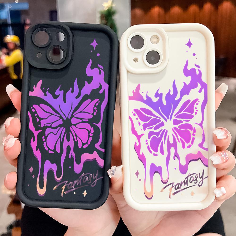 Soft Silicone Square Ladder Printing Pattern Phone Casing Full Cover Camera Shockproof Protection Rubber Case for Xiaomi Redmi
