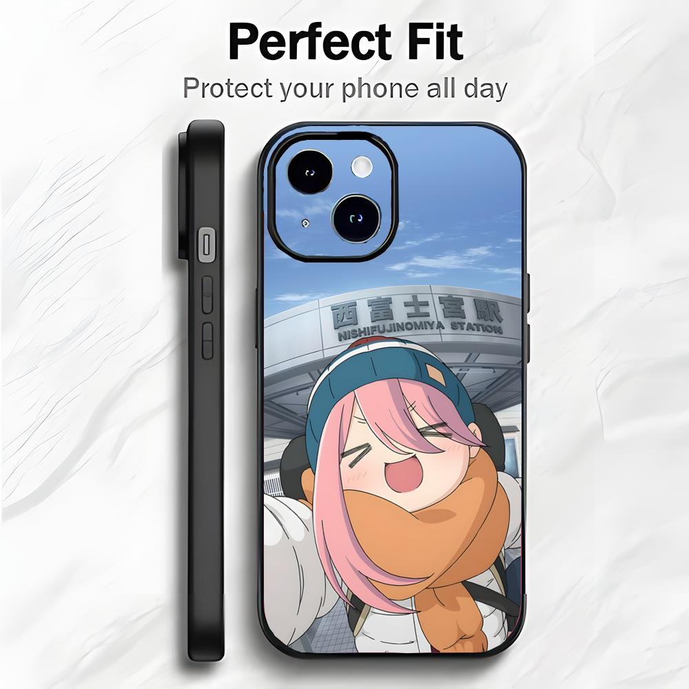 Calm Healing Japanese Anime Y-Yurucamp Phone Case Phone Case Soft Packaging Lightweight For iPhone17 16 15 14 13ProMax