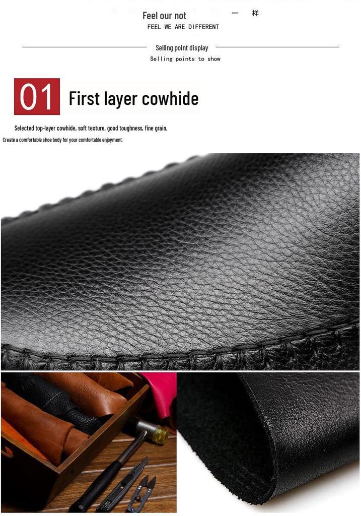 2018 Men's Genuine Leather Casual Non-slip Loafers with Soft Sole Breathable Cowhide