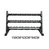 Zhong Ao Li Qiang 10-Pair Fixed Dumbbell Set with 3-Tier Rack