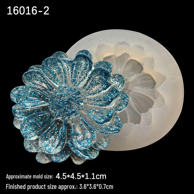 Crystal Epoxy Flower Mold: Daisy & Sunflower Ornament Accessories