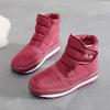 New Winter Mid-Calf Snow Boots Men Soft Bottom Comfortable Fashion Fleece Lined Thick Bottom Anti-Slip Outdoor Casual Cotton Sho