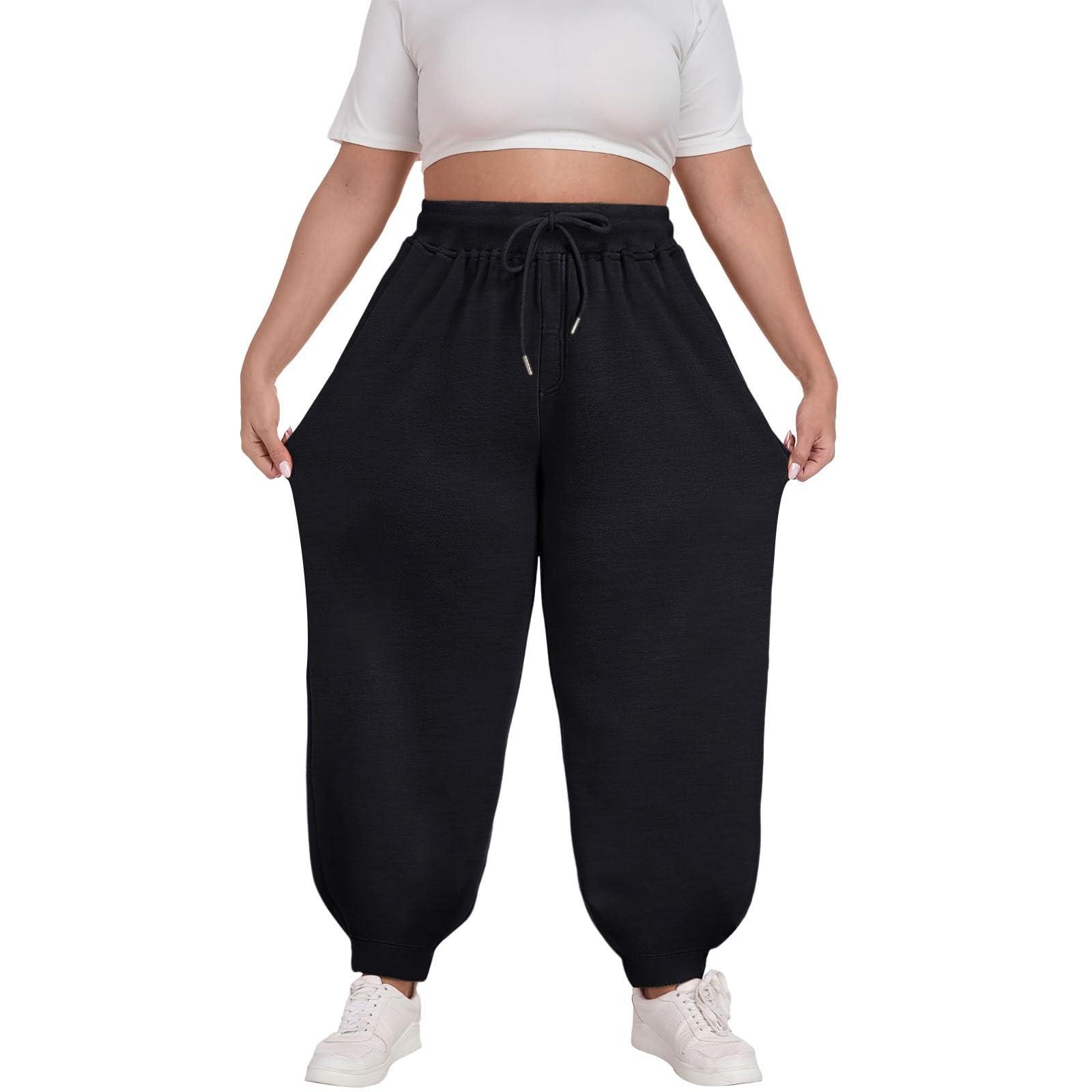 

Women s Fashion Solid Color Casual Pants L чорний