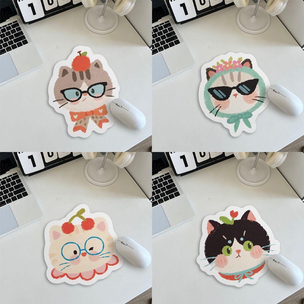 Cute Cat Cartoon Mouse Mat Anti-slip Girls Mousepad Creative Cute Mouse Pad Universal