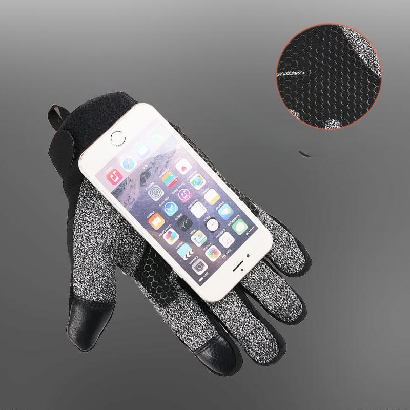 Tactical Gloves Full Finger Touch Screen Carbon Fiber Shell Joint Protection Non Slip Anti Cut Men's Outdoor Fitness Cycling Half Finger Gloves