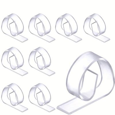 10pcs, Tablecloth Clips, Clear Plastic Tablecloth Cover Clips, Picnic Table Clips, Suitable For Home Kitchen Restaurant Picnic Table
