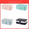 Leather Jewelry Box With Double Layer Large Capacity Organizer For Travel And Gift Giving