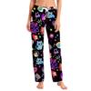 Womens Pajama Pants Sleepwear Casual Drawstring Elastic Waist Pants Comfy Straight Yoga Loose Trousers