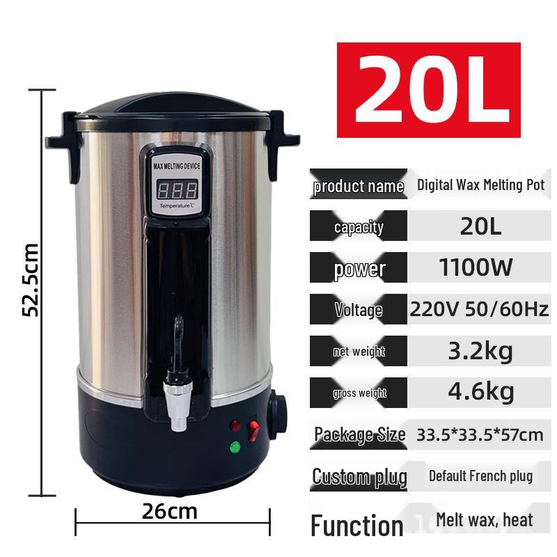 European Standard Stainless Steel Wax Melter - Large Capacity Beauty Salon Wax Melting Machine