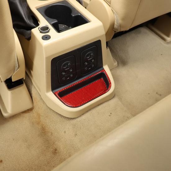 Red Carbon fiber Rear air vent storage cover For Land Rover Freeland2 LR2 07-12