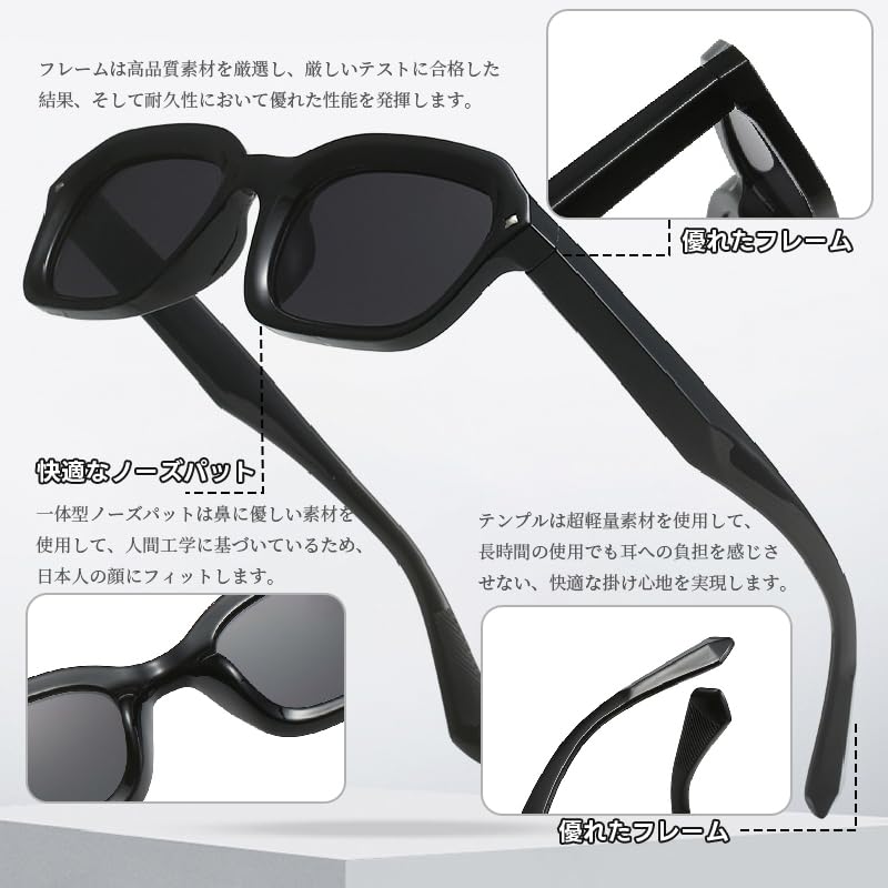 FEISEDY Sunglasses for Men and UV400 Classic Vintage for and B1293 Women, Protection, Fashion, Driving, Sports, Fishing,