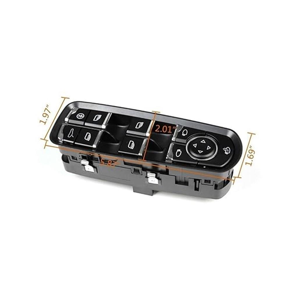 Power Window Switch for Panamera, Cayenne, Macan, Power Window Control Switch, Driver Side, Passenger Side Button with Child Lock