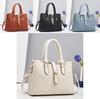 Trendy Crossbody Pu Leather Tote Bag For Women Ample Space In Blue And Beige