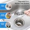Stainless Steel Pop-up Anti-clog Kitchen Sink Drain Filter & Food Catcher Basket