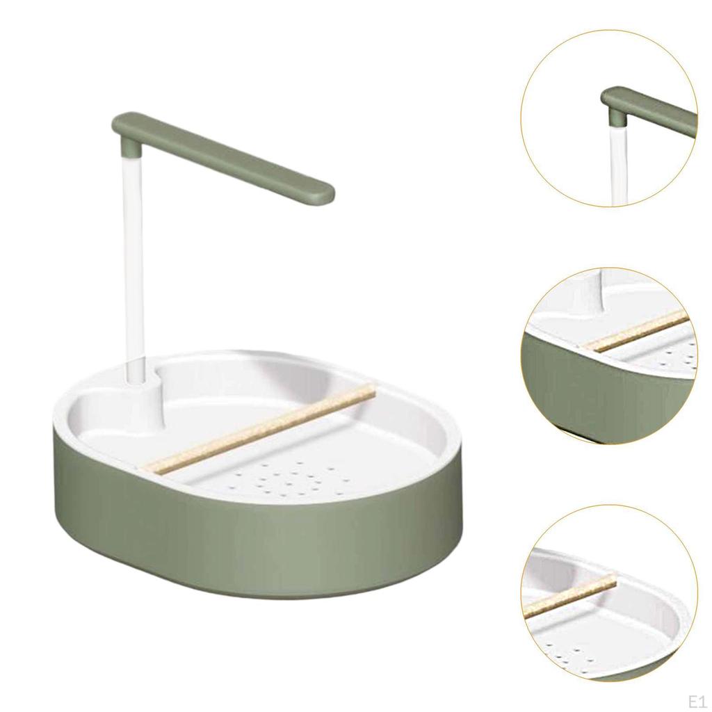 Automatic Bird Bathtub Parrot Shower Multifunction Lightweight with Perch Bath Tub for Conure