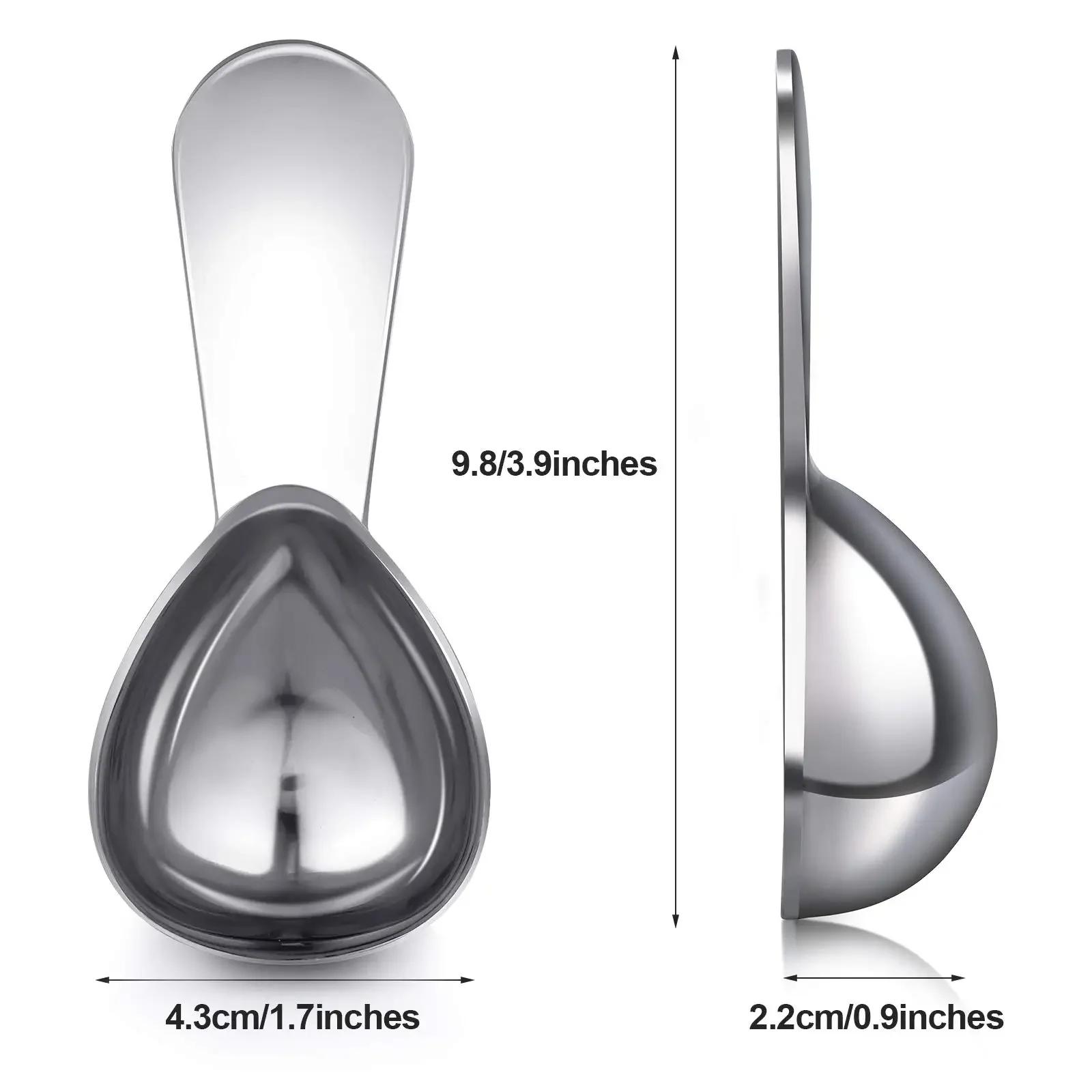 

15/30ML Stainless Steel Coffee Scoops Tablespoon Coffee Measure Spoon for Ground Coffee Loose Tea Sugar Whole Bean Flour Gifts