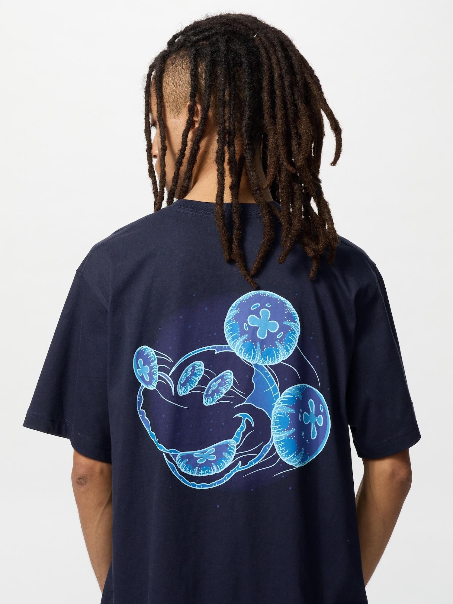 

Uniqlo Япония Disney Микки Фейс Ut 69 NAVY/S