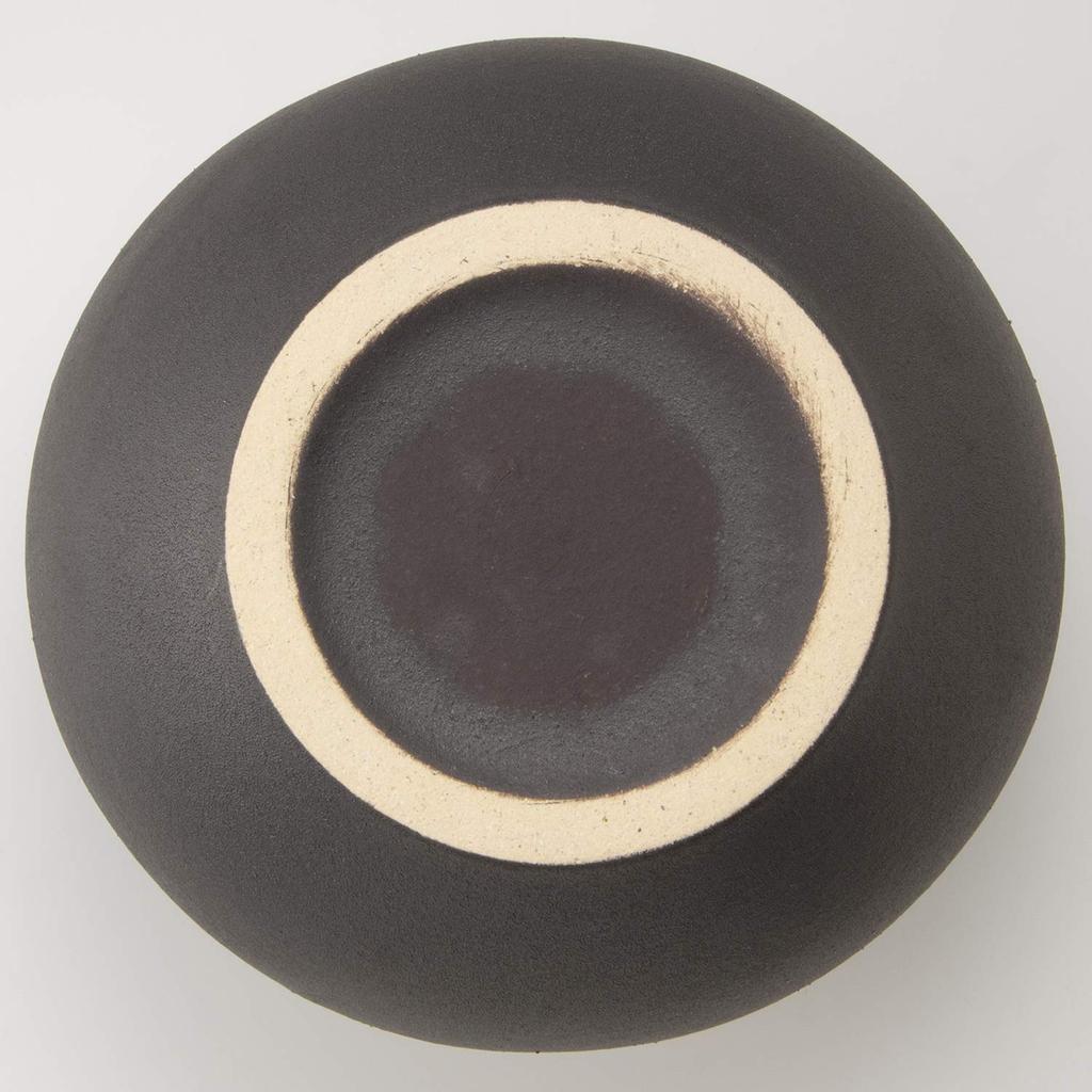 Shigaraki Ware Hechimon Vase Flower Base Large Brown Manju Natsume Pottery MR-1-2599