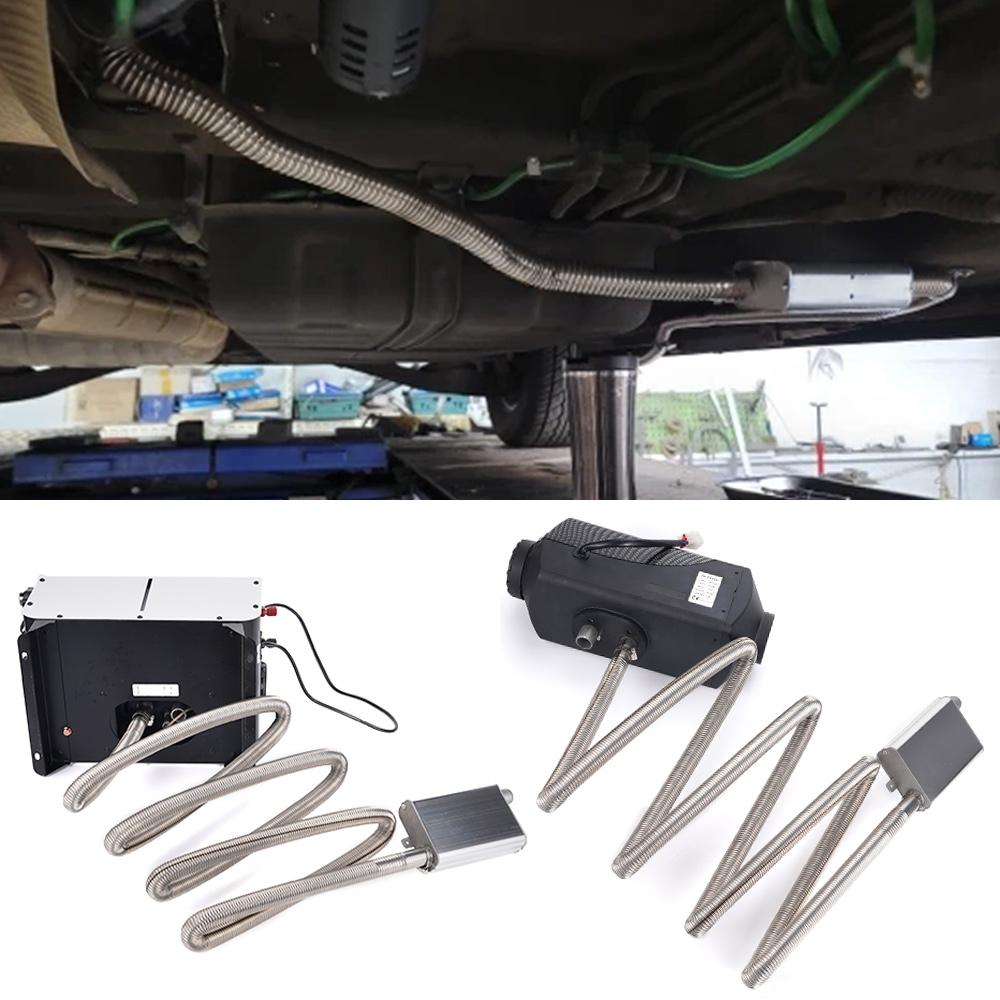 24mm Parking Heater Exhaust Muffler Kit with Stainless Steel Exhaust Pipe Universal for RV Truck Marine Keeps The Air Fresh