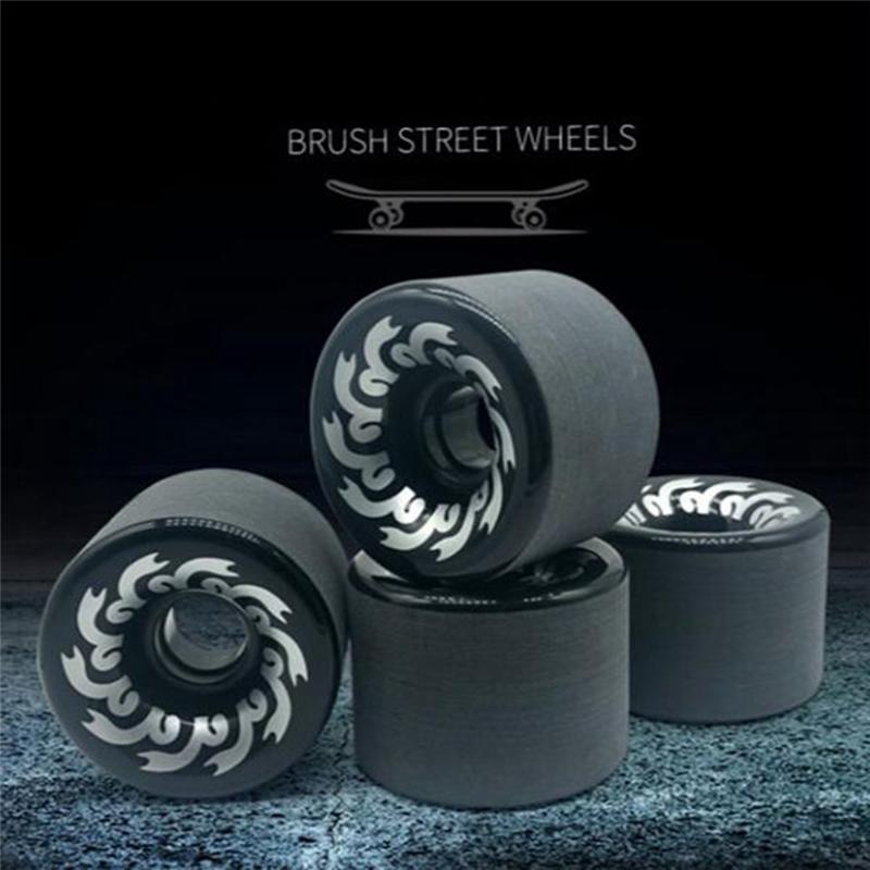 Classy-4Pcs Skateboard Accessories Double Warping 70X51mm 82A Sliding Plate Grinding Wheel Long Board Wheels