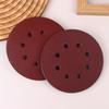 10Pcs 5 Inch 8-Hole Alumina Sanding Pad Sanding Sheet Polishing Sand Paper Sanding Discs Abrasive Polishing Tool