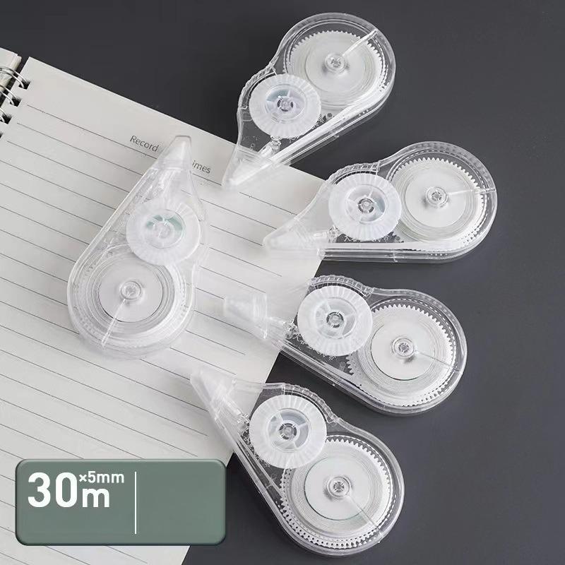 5 ks 30M Korekční páska Velkokapacitní korekční páska Pro studenty Použití Modifikovaná Překlep Kreativní psací potřeby Školní učení