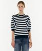 Marie Claire Striped Cutout Round Knit (Mafbkn44Mny)