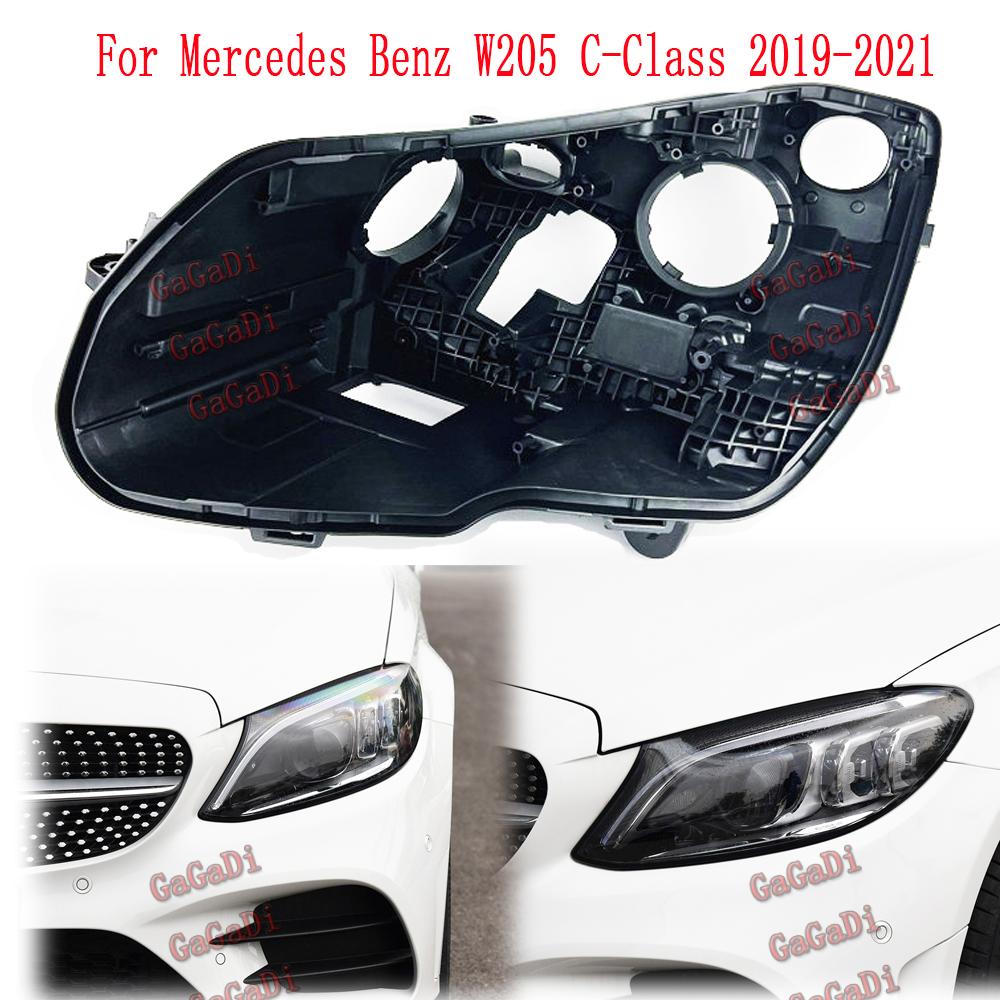 

High Configuration For Mercedes Benz W205 C-Class 2019-2021 Car Light Rear Base Front Headlight Back Housing For left headlight