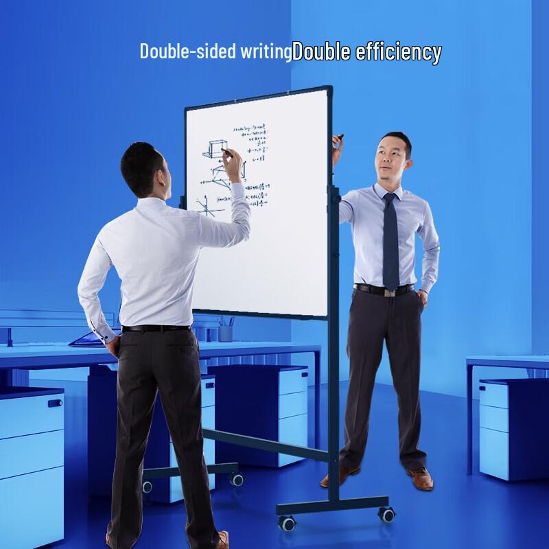 KEMEI Double-Sided Magnetic Whiteboard with H-Stand
