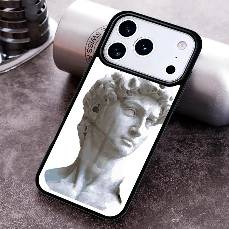 David Statue Abstract Art Phone Case For iPhone 17 16 15 14 13 12 11 Pro Max Plus 17Air Soft Silicone Cover