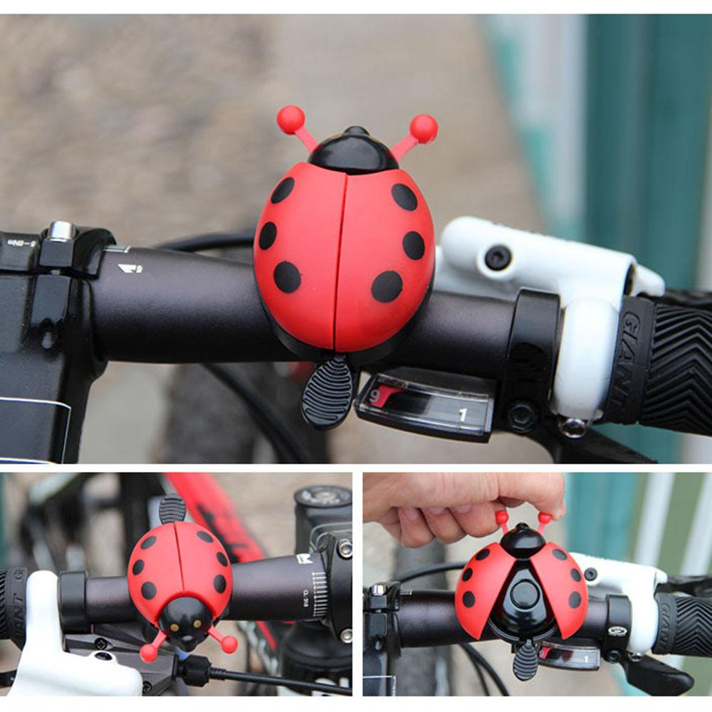 Campanello per bicicletta Bel bambino Beetle Coccinella Campanello per ciclismo Bicicletta Giro in bici Allarme clacson Multicolor