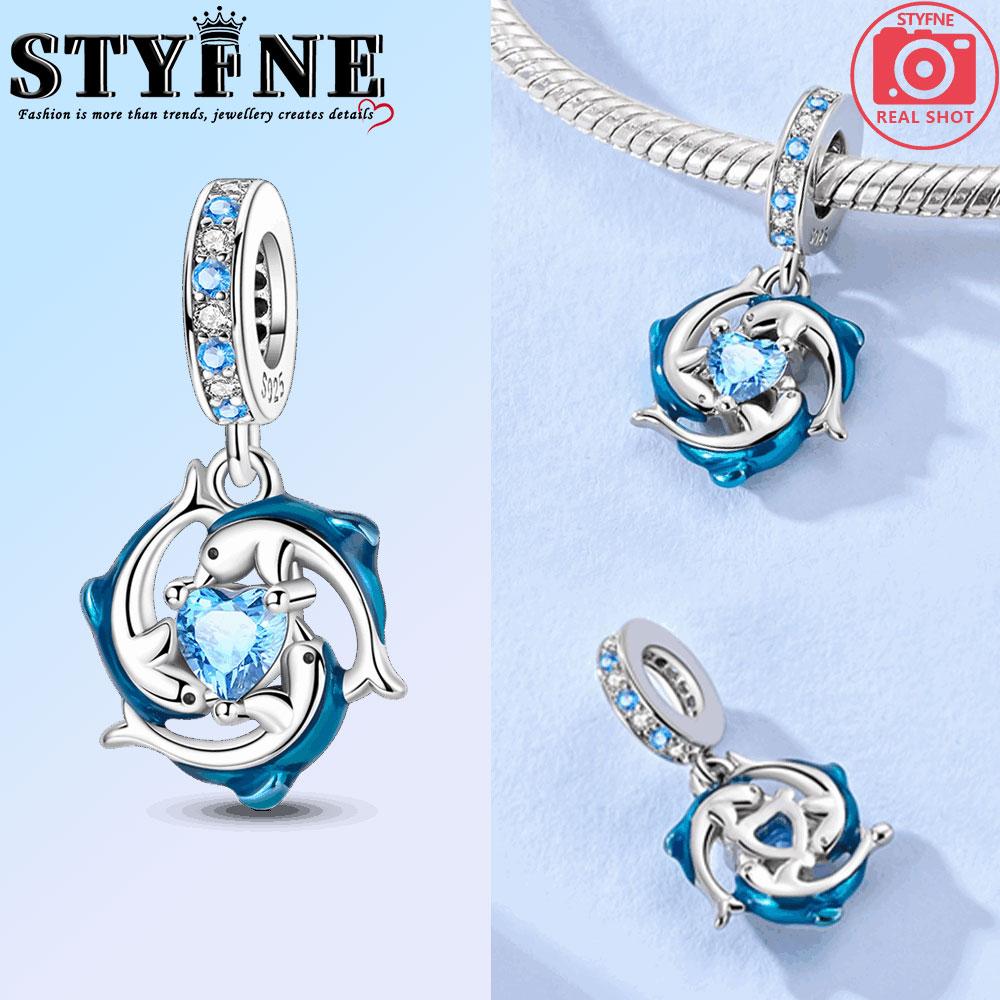 Copper Animals Bear Elephant Dolphin Heart Charms Beads Fit Original Bracelet Necklace Fine Jewelry Women Diy Gifts