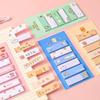 2 Pcs/240 Sheets Multi-color Kawaii Cartoon Writable Sticky Notes Index for Pages Book Mark Classification