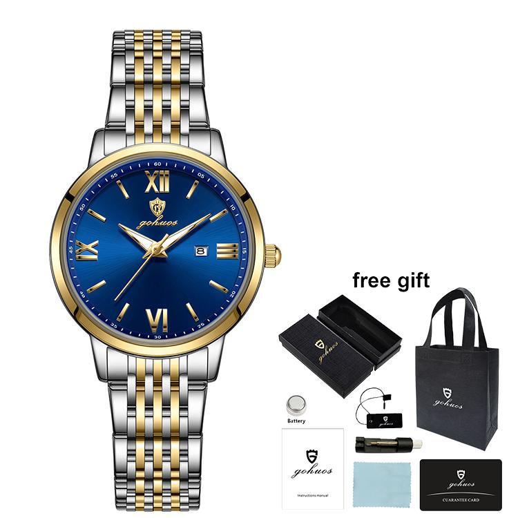 Gohuos 7807 2026 New Arrival Luxury Women's Wristwatch Waterproof Original Quartz Wrist Watch for Ladies Women Girls Reloj Boxes