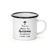 Vintage Large Capacity Enamel Mug Blank Heat Transfer Printing Gift Cup